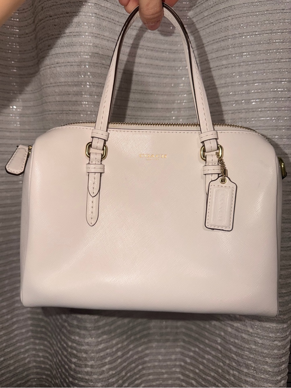 NWT Coach F50430 Peyton Bennett Mini Satchel White